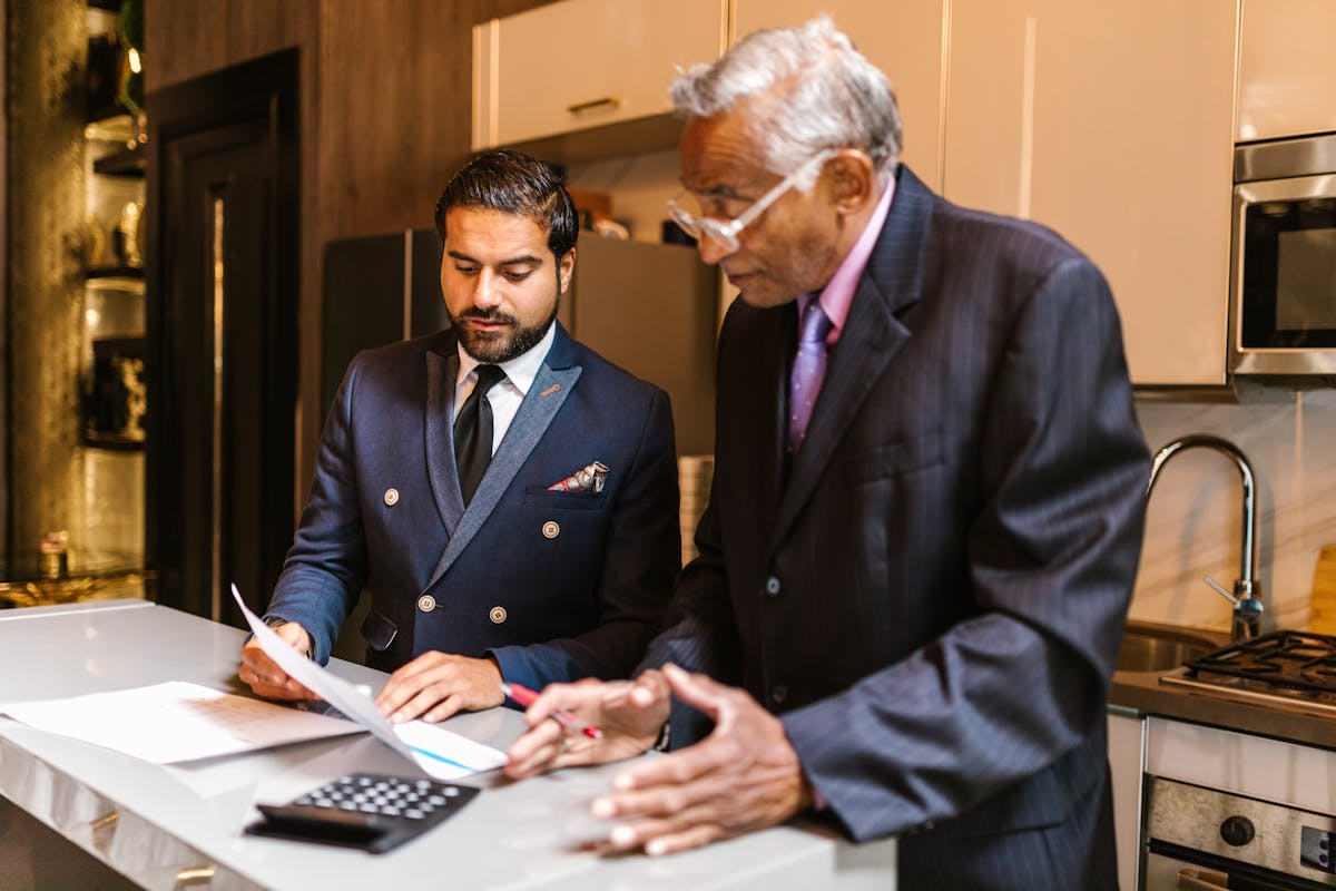 Men Having a Meeting